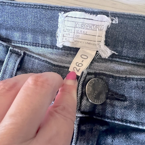 CURRENT/ELLIOT grey high waisted skinny jeans size 26 - Picture 6 of 13